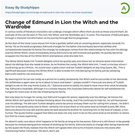 The lion the witch and the wardrobe edmund